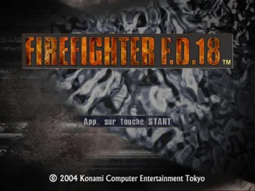 Firefighter F.D.18 screen shot title